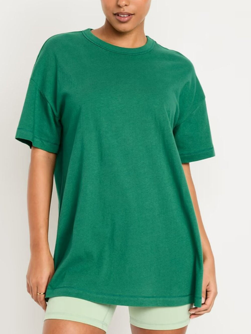 NWT - Old Navy - Green Oversized EveryWear Tunic T-Shirt - Size Small TALL